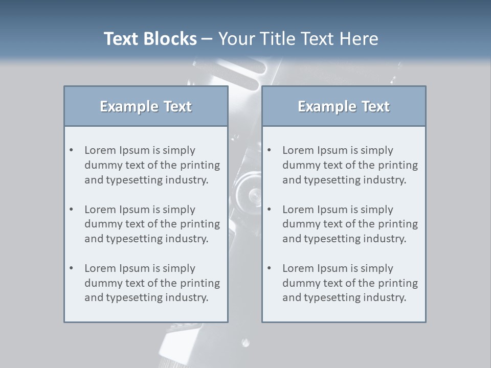 Studio Black Background Technology PowerPoint Template