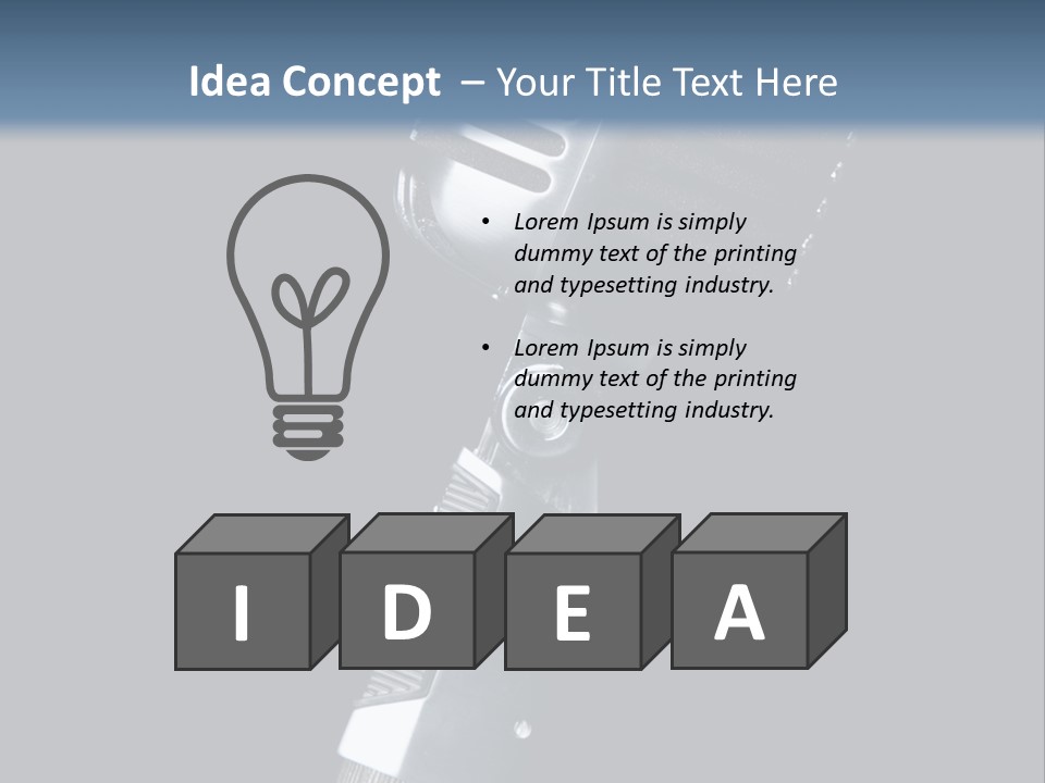 Studio Black Background Technology PowerPoint Template