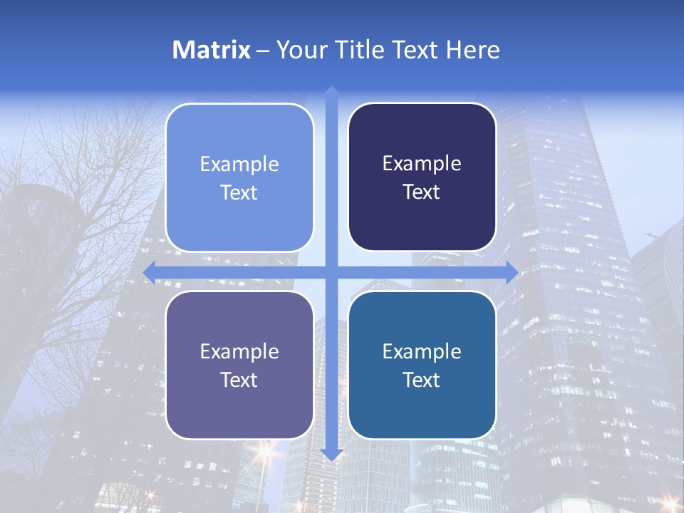 Dusk Place City PowerPoint Template