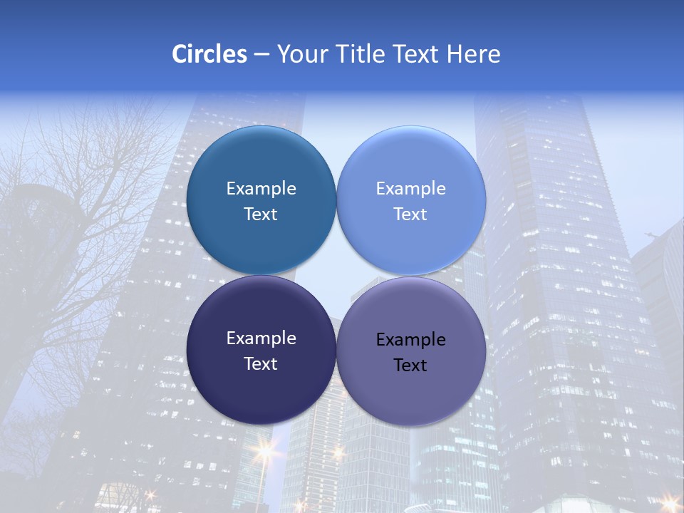 Dusk Place City PowerPoint Template