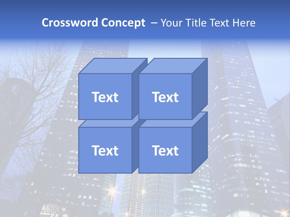 Dusk Place City PowerPoint Template