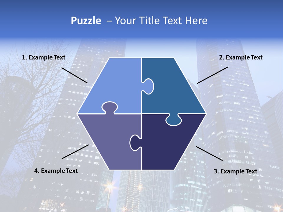 Dusk Place City PowerPoint Template