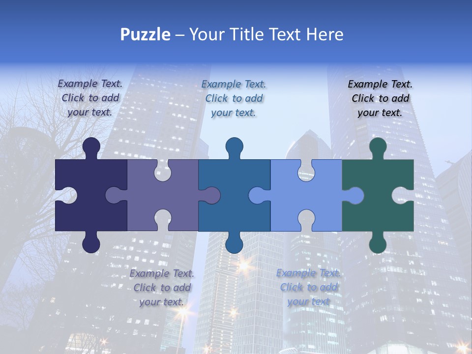 Dusk Place City PowerPoint Template