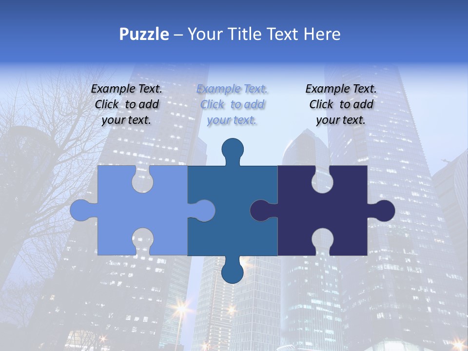 Dusk Place City PowerPoint Template