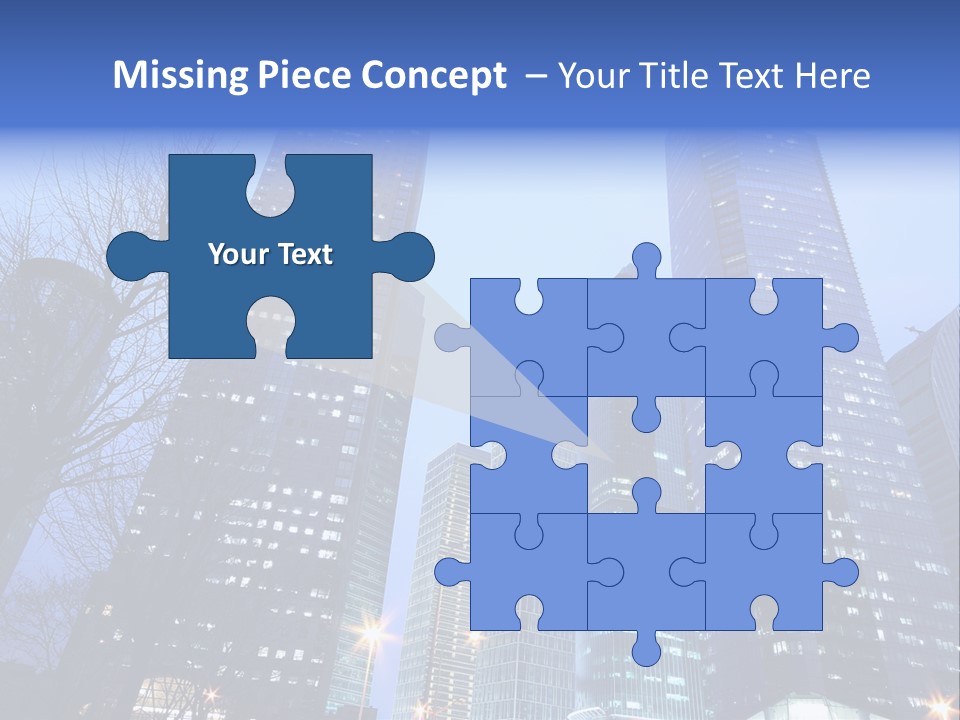 Dusk Place City PowerPoint Template