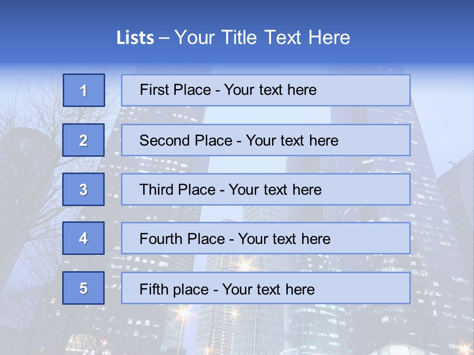 Dusk Place City PowerPoint Template