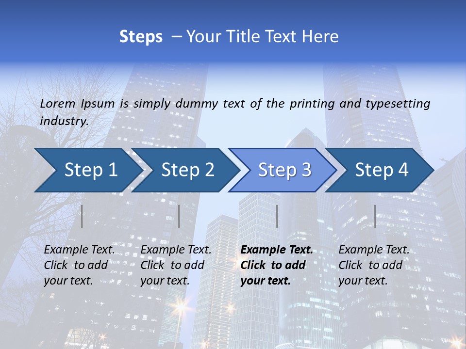 Dusk Place City PowerPoint Template