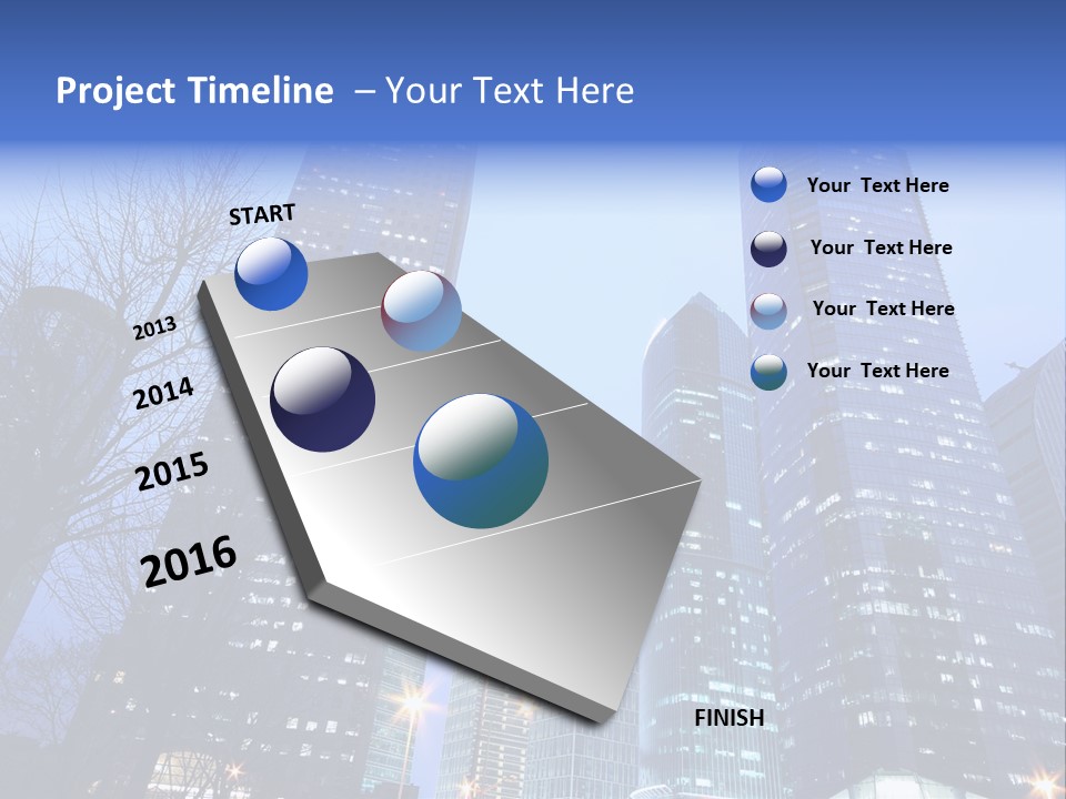 Dusk Place City PowerPoint Template