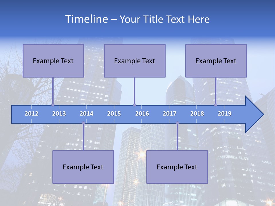 Dusk Place City PowerPoint Template