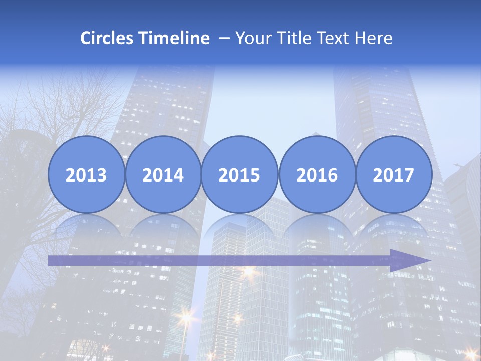 Dusk Place City PowerPoint Template