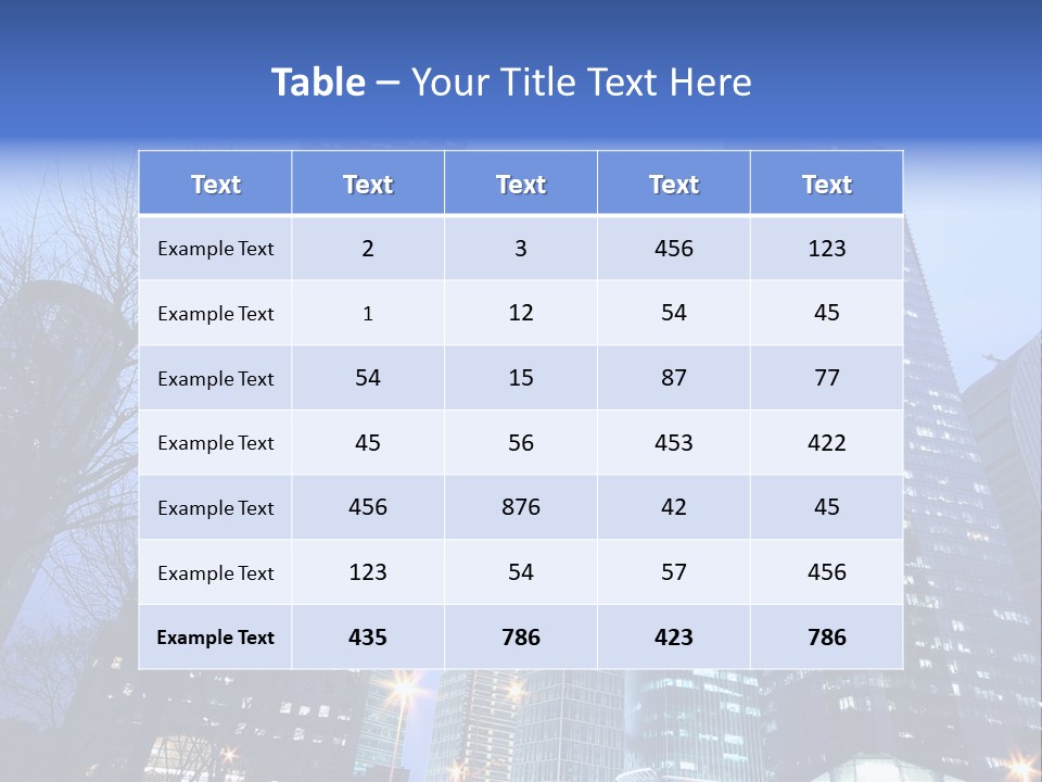 Dusk Place City PowerPoint Template