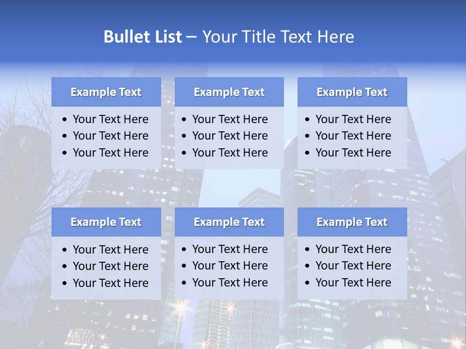 Dusk Place City PowerPoint Template
