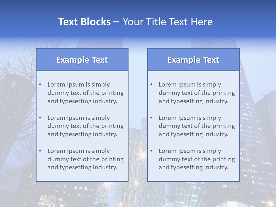Dusk Place City PowerPoint Template