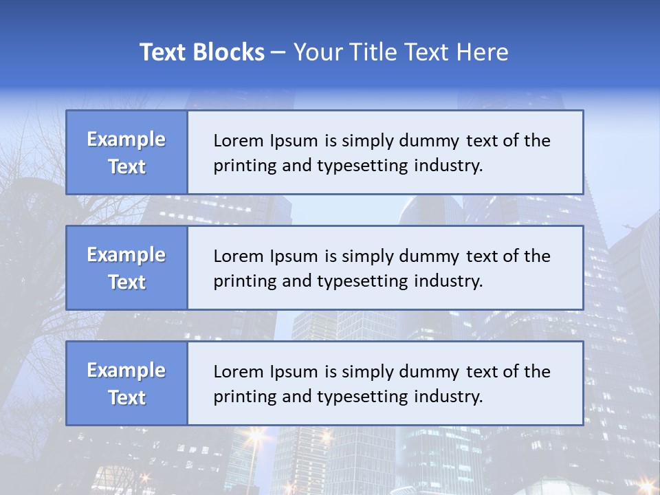 Dusk Place City PowerPoint Template