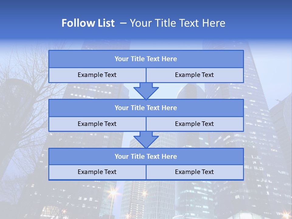 Dusk Place City PowerPoint Template