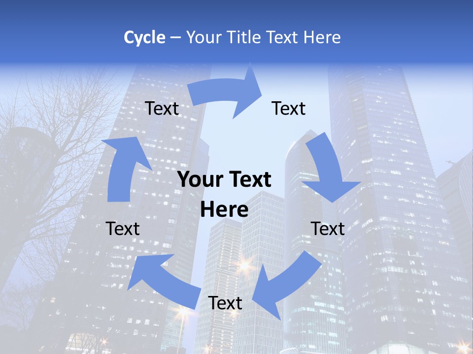 Dusk Place City PowerPoint Template