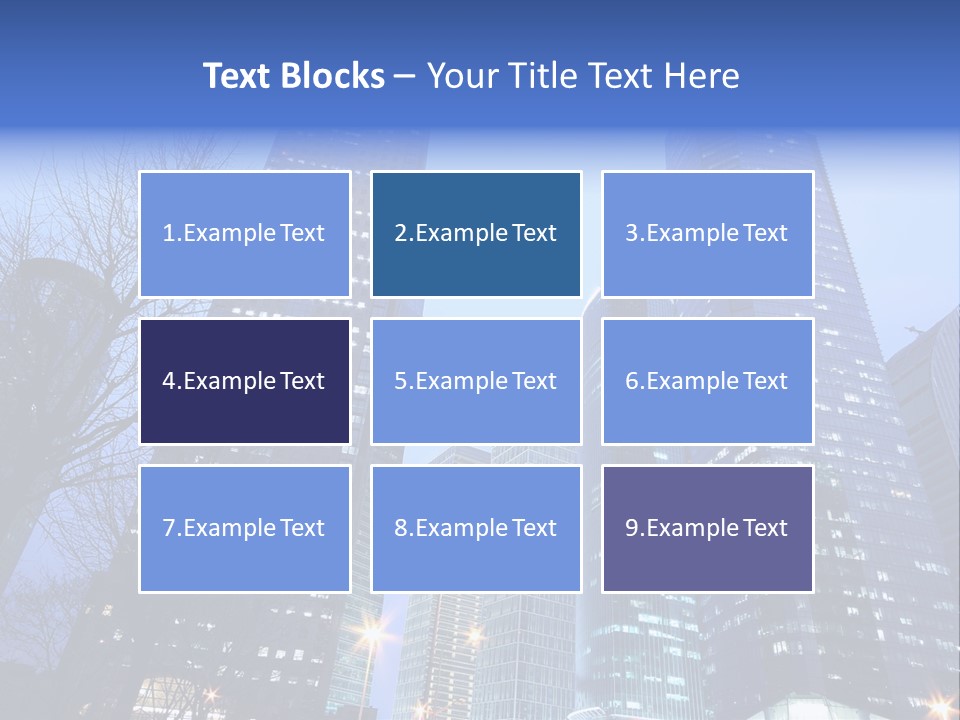 Dusk Place City PowerPoint Template