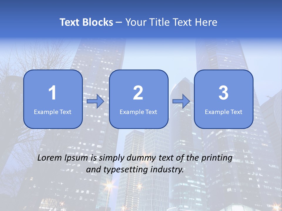 Dusk Place City PowerPoint Template
