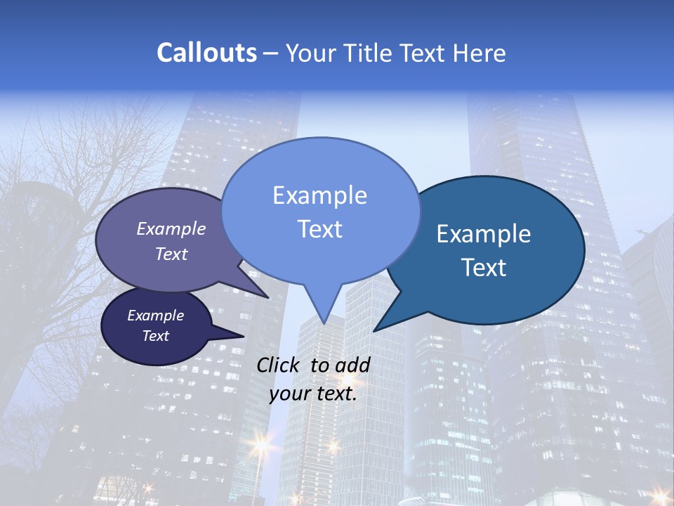 Dusk Place City PowerPoint Template