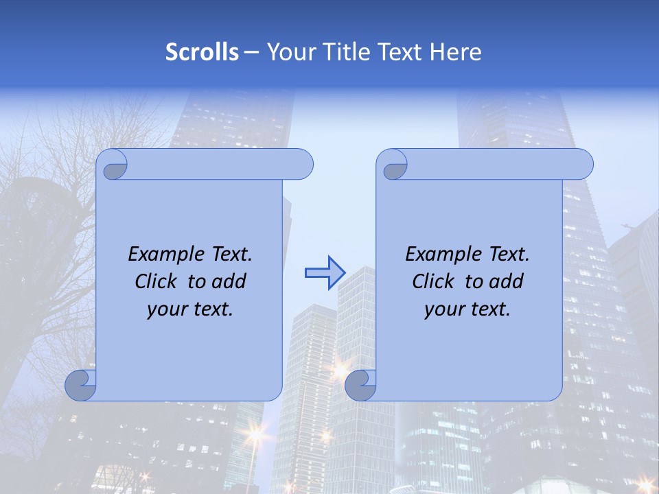 Dusk Place City PowerPoint Template