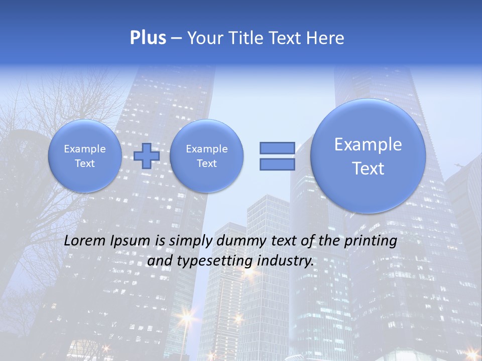 Dusk Place City PowerPoint Template