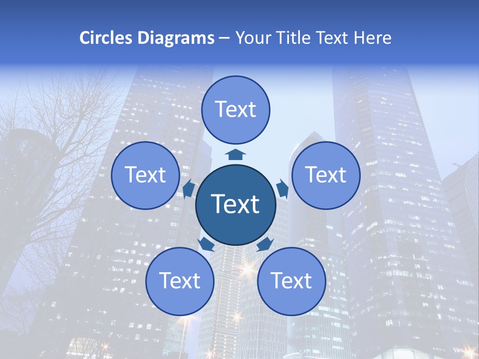 Dusk Place City PowerPoint Template