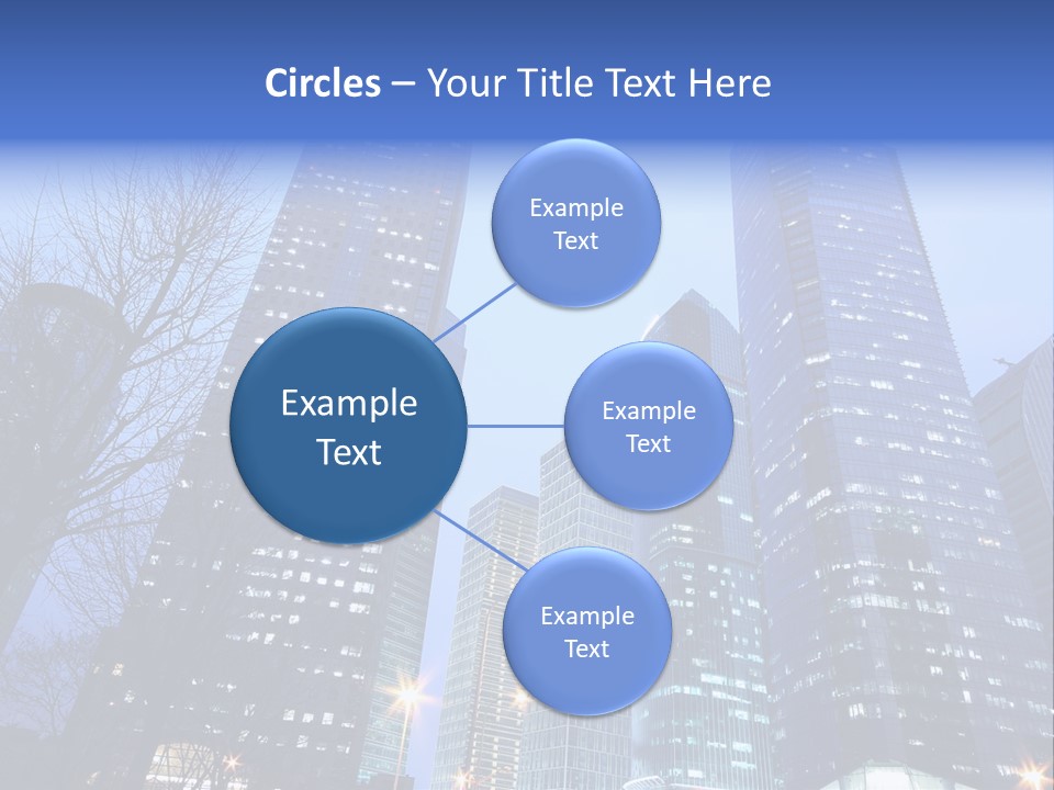 Dusk Place City PowerPoint Template