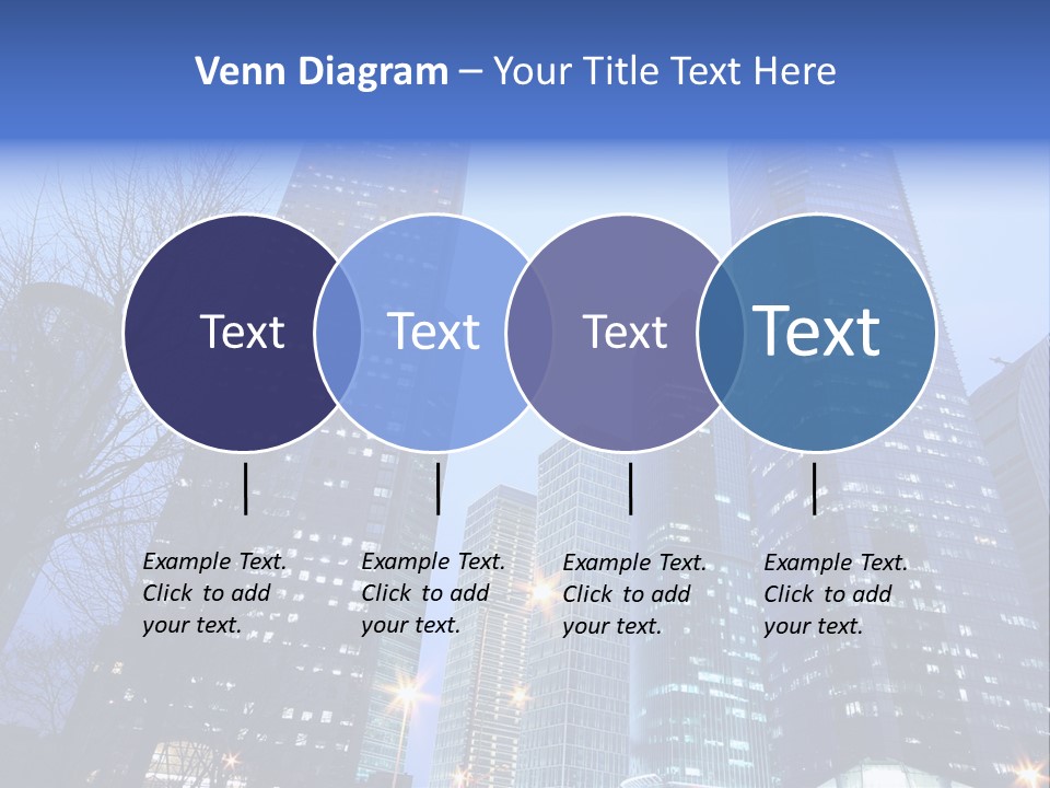 Dusk Place City PowerPoint Template