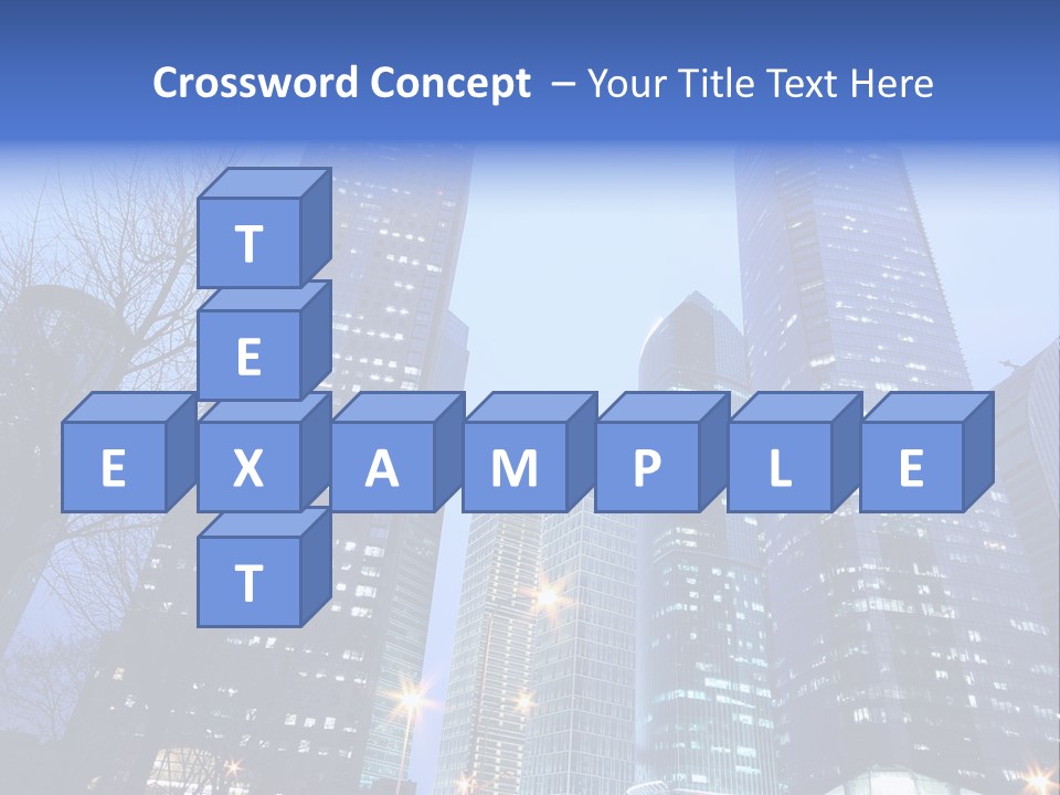 Dusk Place City PowerPoint Template