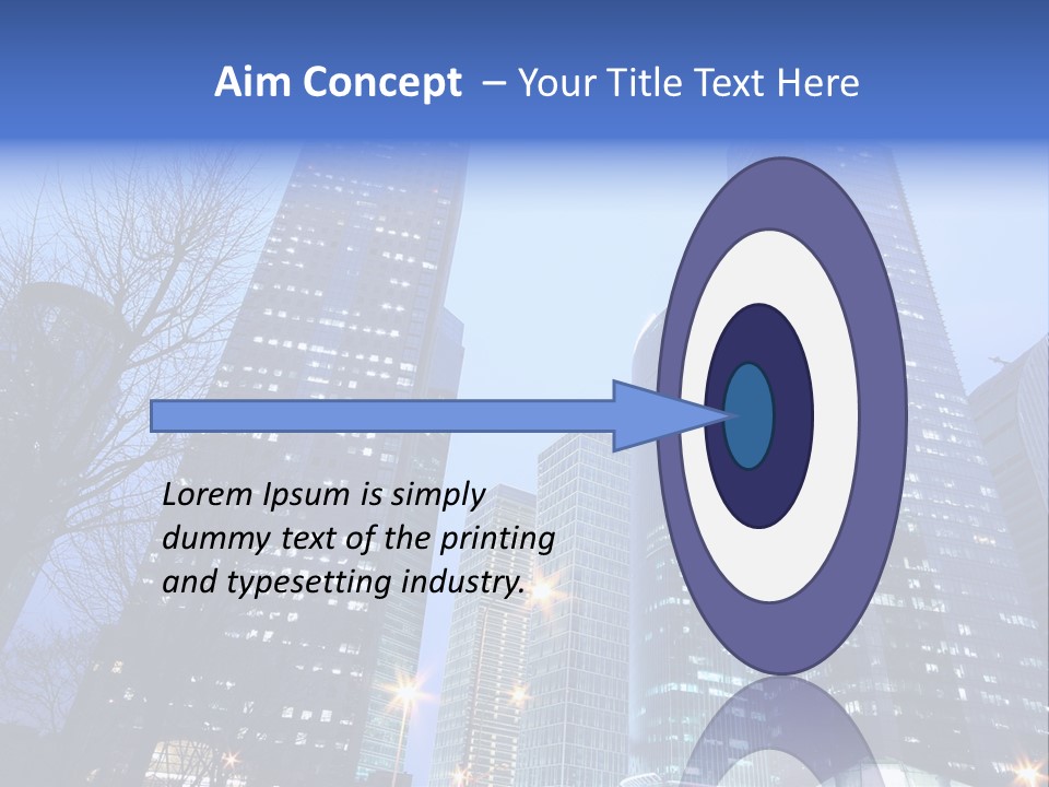 Dusk Place City PowerPoint Template