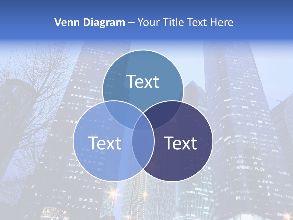 Dusk Place City PowerPoint Template