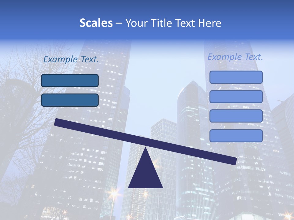 Dusk Place City PowerPoint Template
