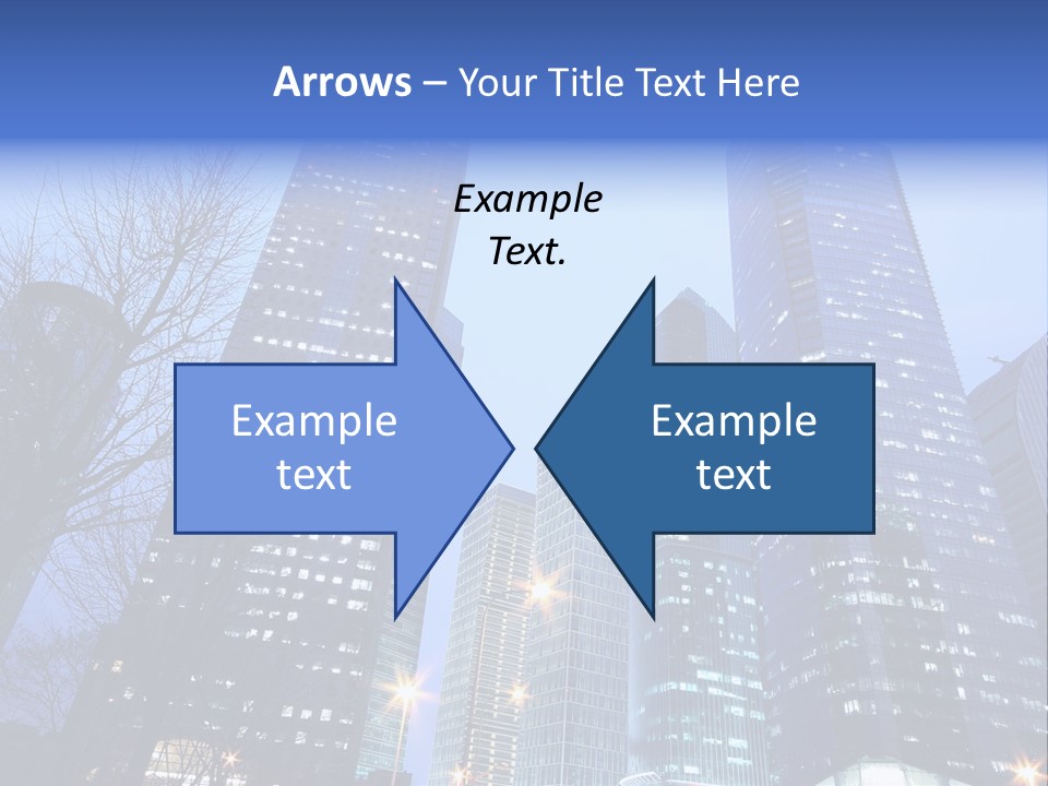 Dusk Place City PowerPoint Template