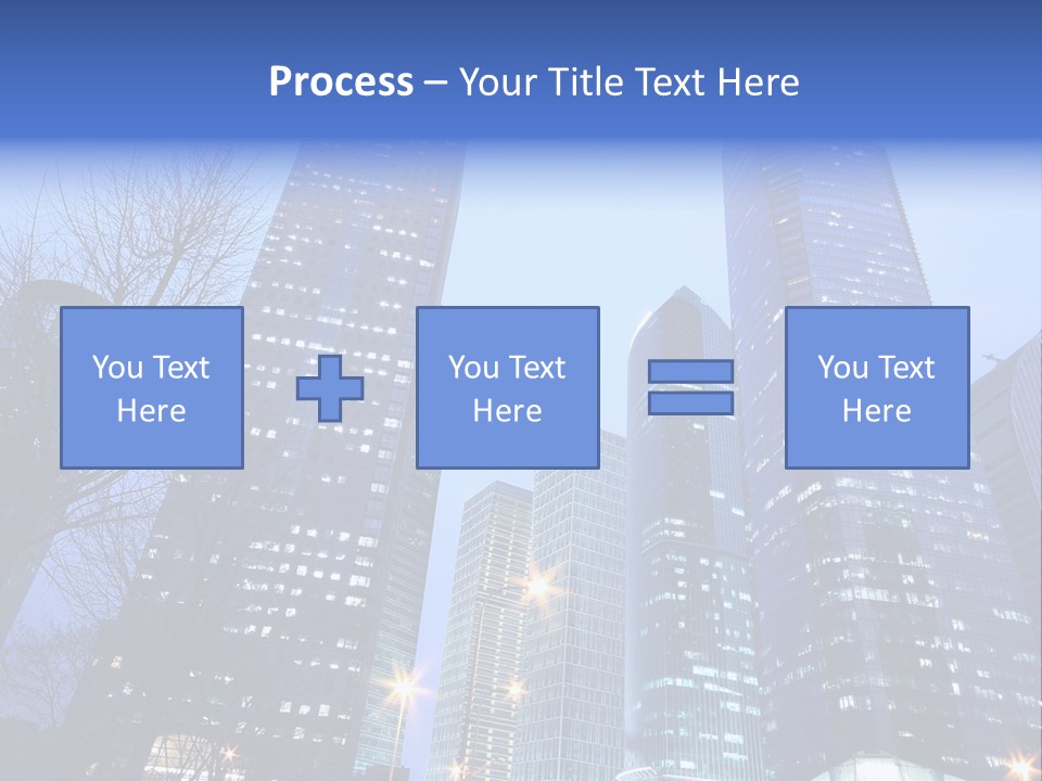 Dusk Place City PowerPoint Template