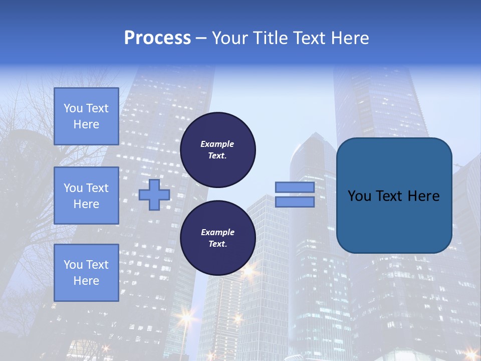 Dusk Place City PowerPoint Template
