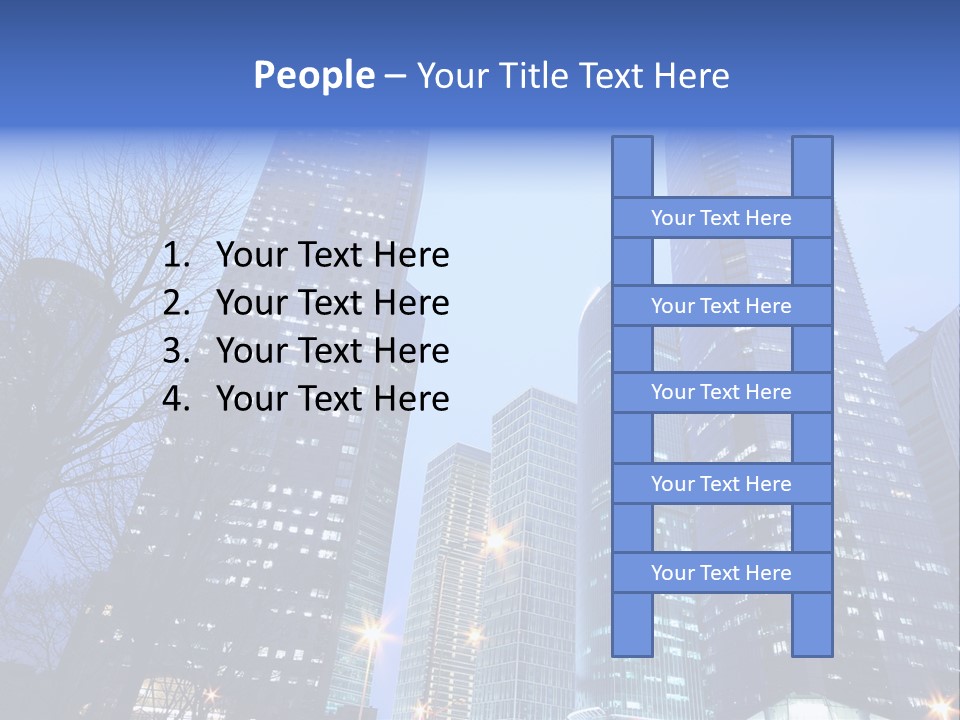 Dusk Place City PowerPoint Template