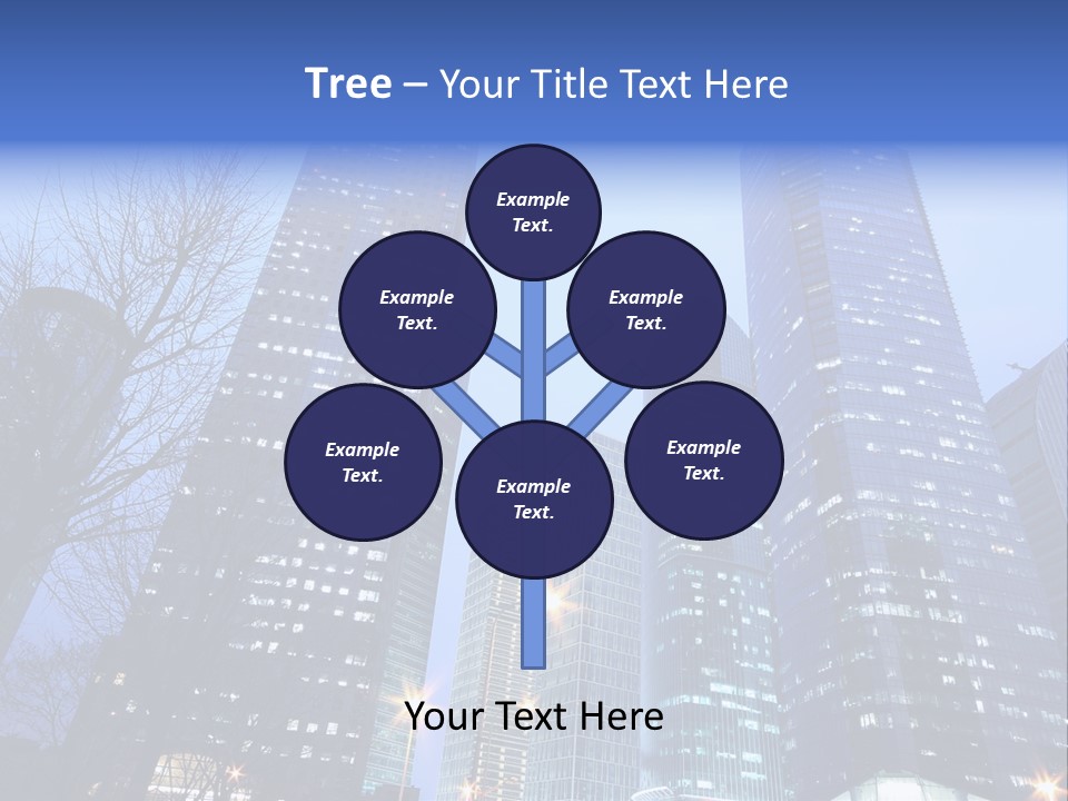 Dusk Place City PowerPoint Template