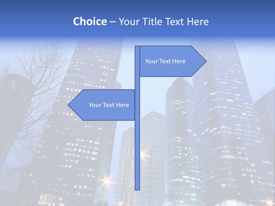 Dusk Place City PowerPoint Template