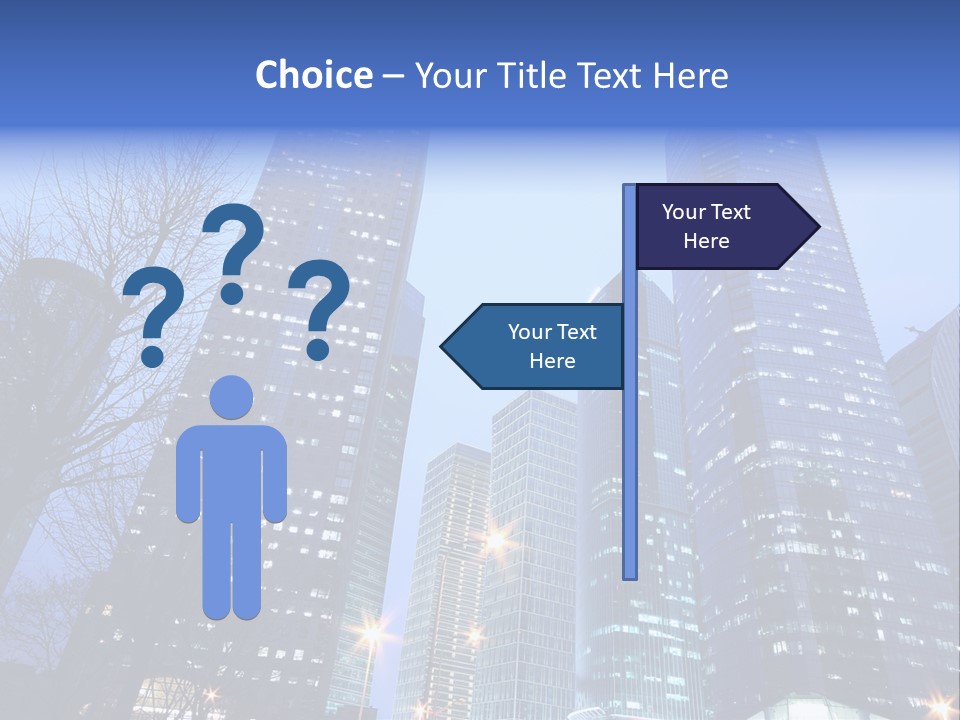 Dusk Place City PowerPoint Template