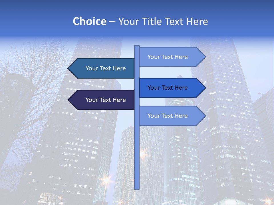 Dusk Place City PowerPoint Template