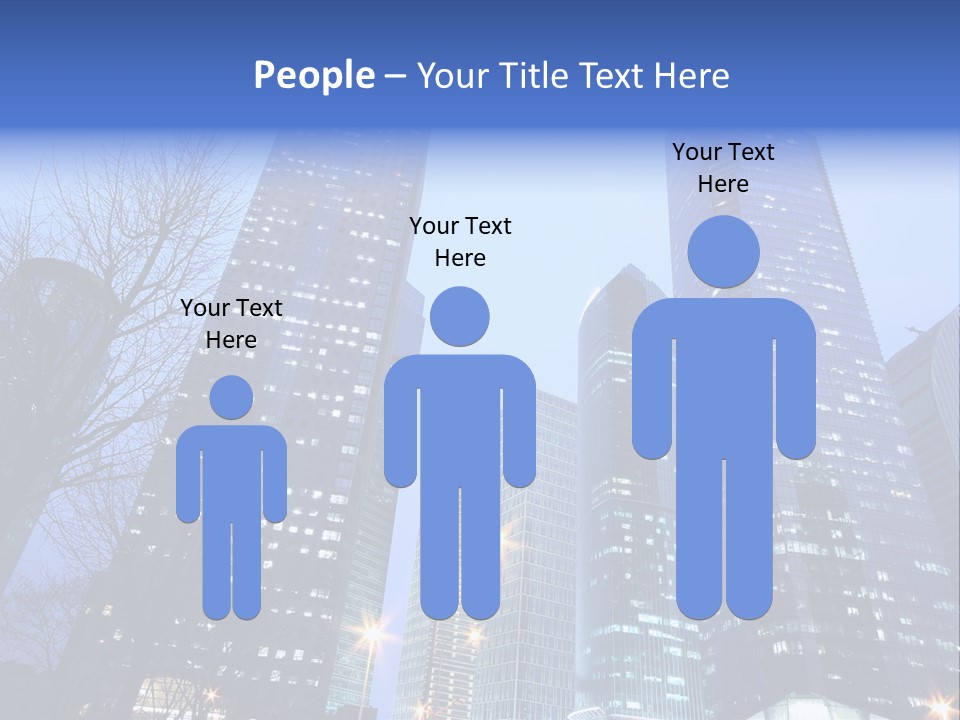 Dusk Place City PowerPoint Template