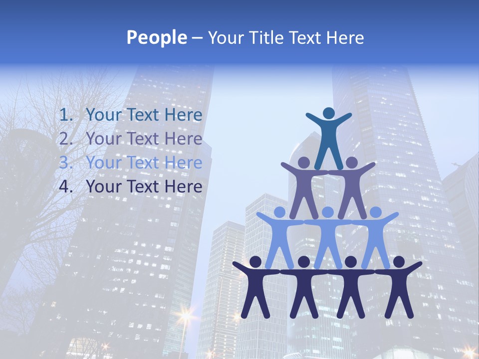 Dusk Place City PowerPoint Template