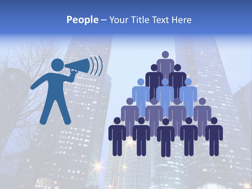 Dusk Place City PowerPoint Template