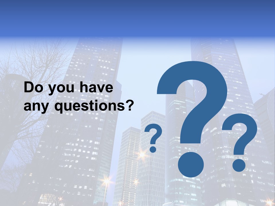 Dusk Place City PowerPoint Template