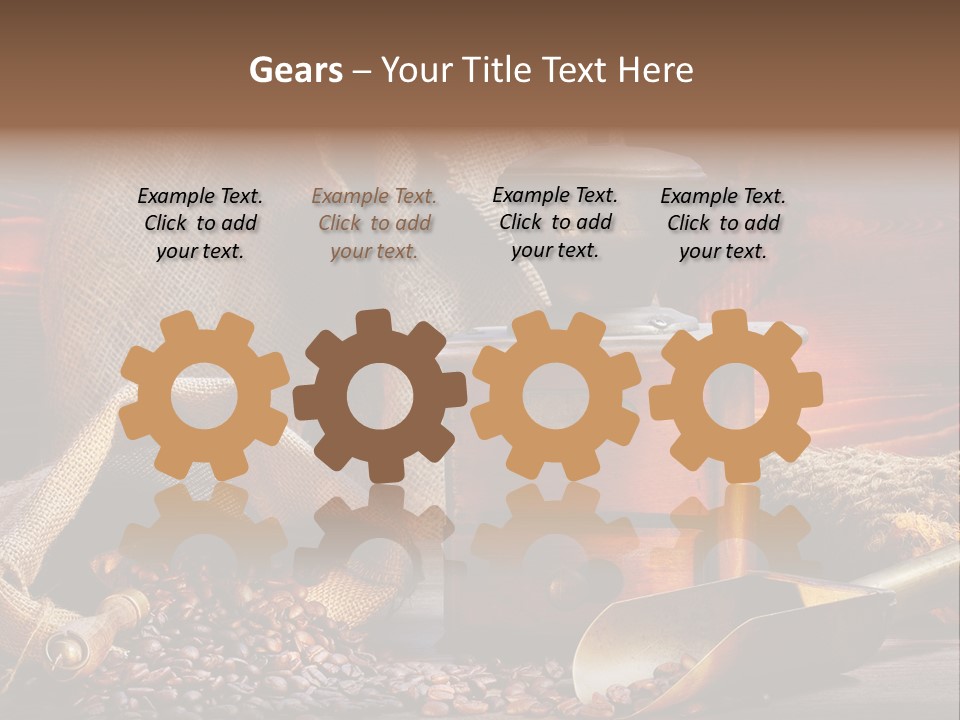 Bohne Bohnen Hohe Aufl PowerPoint Template