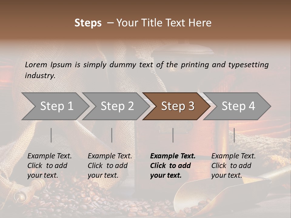 Bohne Bohnen Hohe Aufl PowerPoint Template