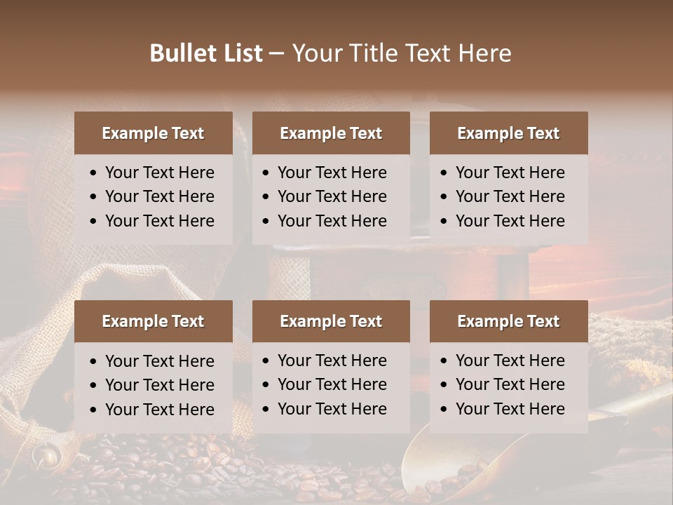 Bohne Bohnen Hohe Aufl PowerPoint Template