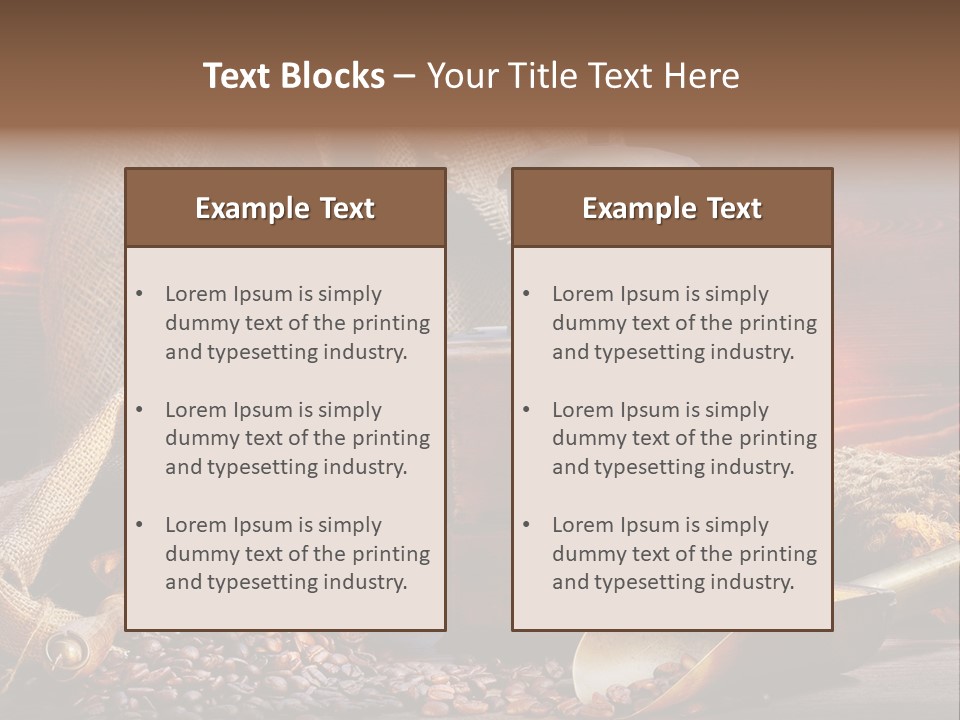 Bohne Bohnen Hohe Aufl PowerPoint Template