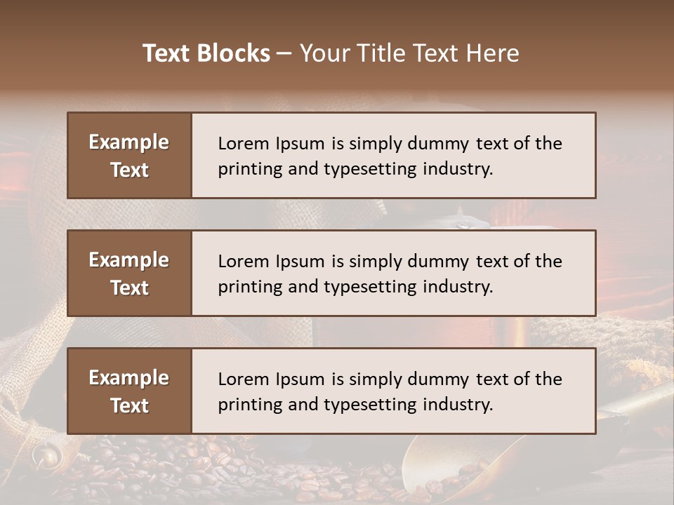 Bohne Bohnen Hohe Aufl PowerPoint Template