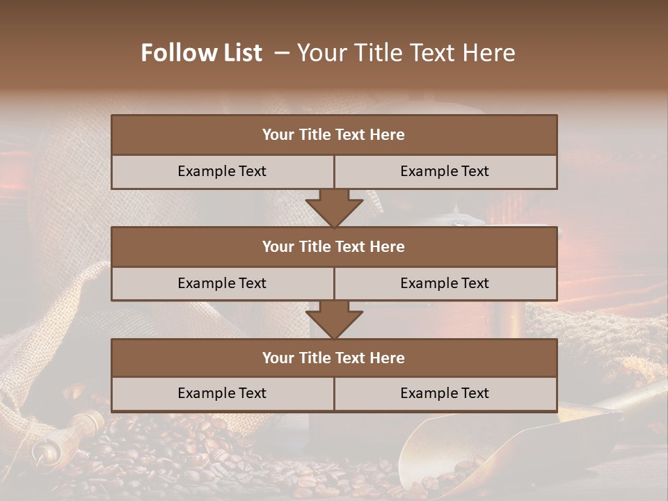 Bohne Bohnen Hohe Aufl PowerPoint Template